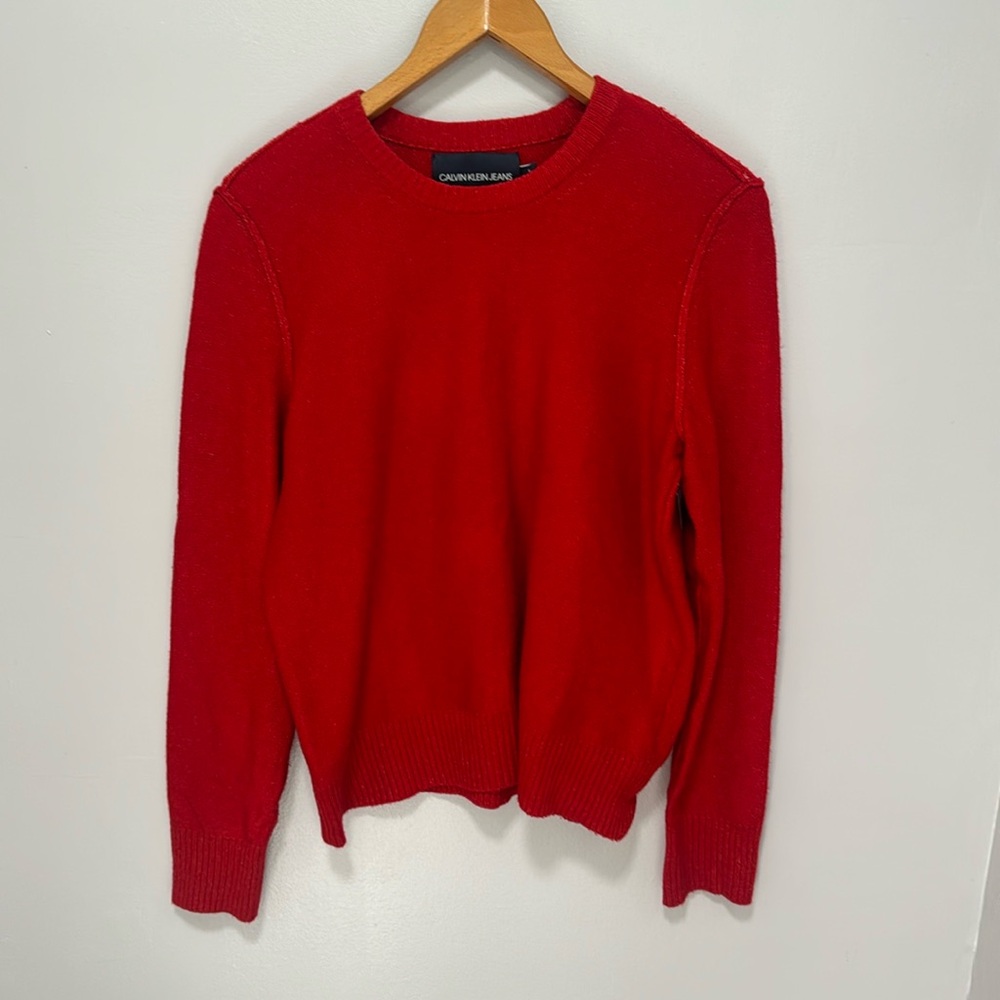 3/$15 LAST CHANCE!! Red Calvin Klein women’s crewneck sweater